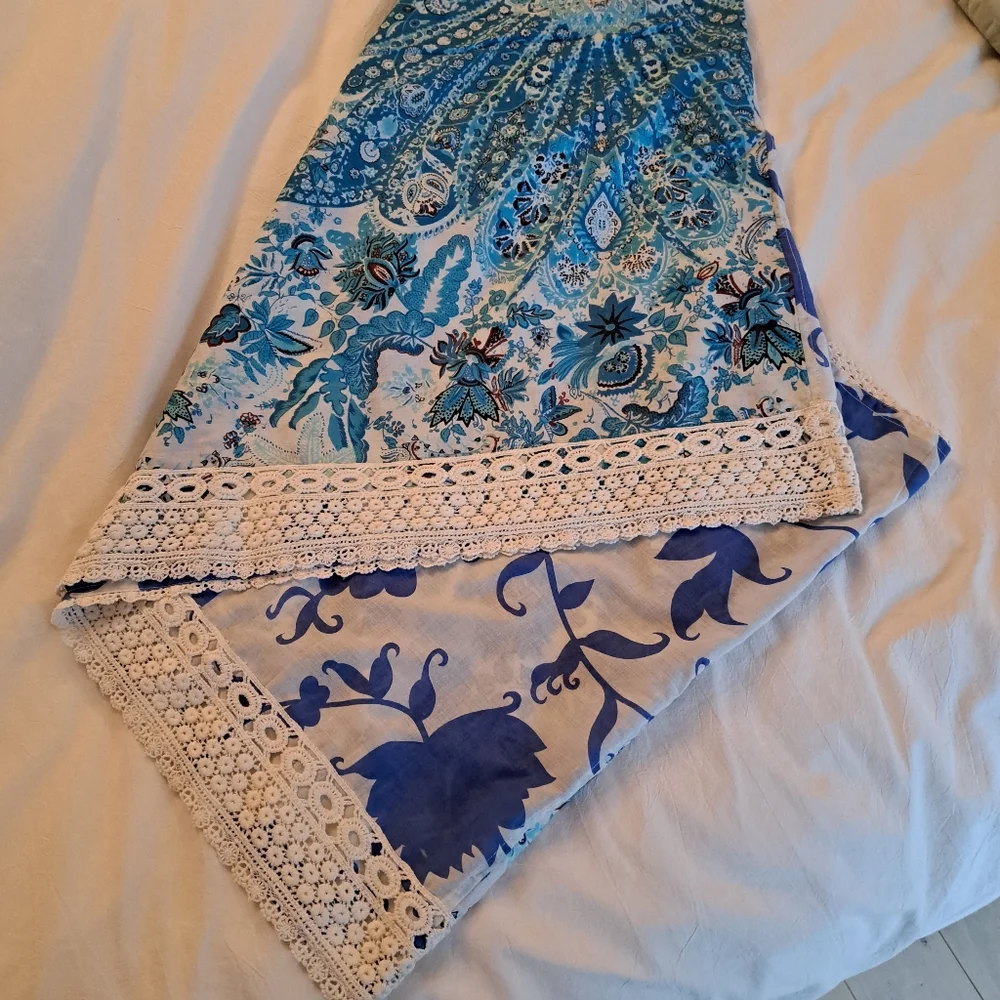 2 Pattern Cotton Infinity Scarf - Picture 8 of 16